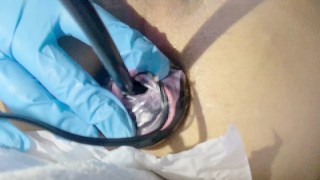 アナルバルーンでおなかパンパンにして一気に空気を抜くのが気持ちいい